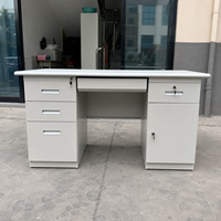 Bureau d'ordinateur multifonctionnel moderne en métal durable et écologique avec rangement pour le bureau, la maison, l'école et l'hôpital