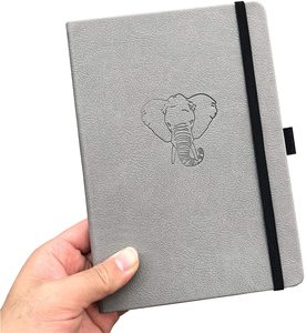 AP personalizable diario A5 A6 B5 rejilla punteada banda elástica PU cuero Tapa dura Agenda espiral planificador diario cuaderno - Product Image 5