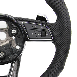 Volante de Fibra de Carbono para Audi Q3 RS3 A5 S4 B9 R8 <span class=keywords><strong>A6</strong></span> C6 <span class=keywords><strong>2011</strong></span> - Product Image 6