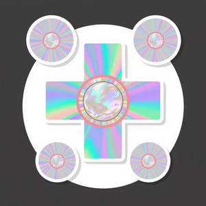 Paquete de Etiquetas Adhesivas con Logotipo Impreso Personalizado de Alta Calidad, Hoja de Etiquetas Brillantes, Autoadhesivas, Resistentes al Agua, de Vinilo, Troqueladas - Product Image 1