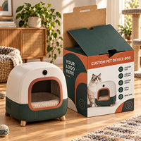 Boîte d'emballage en carton ondulé écologique avec logo personnalisé et impression 4 couleurs pour distributeur automatique de nourriture pour animaux de compagnie et appareil photo, électronique grand public