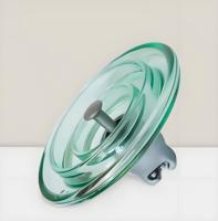 Isolateur de suspension en verre trempé de type capuchon à broche, marque Jiujin, sur mesure, pour montage suspendu haute tension en extérieur