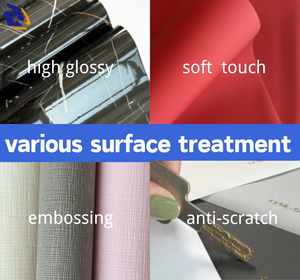 Lapisan dekoratif PVC marmer penyepuhan putih sangat mengkilap untuk Panel dinding 0.14mm desain batu tahan air PVC Laminating Sheet Roll - Product Image 6