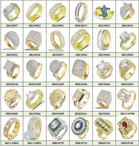 Anillo de Hombre con Circonita Cúbica y Latón, Tendencia en Joyería 2025, Estilo Atrevido, Popular en Redes Sociales - Product Image 5