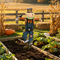 Piquets de jardin résistants aux intempéries, grands panneaux métalliques effeuilleurs de jardin, ornement de festival d'automne pour la cour