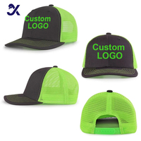 Topi Trucker 6 Panel Outdoor Model Richardson 112, Bordir Logo, Pinggiran Melengkung, Pria Wanita, Terlaris