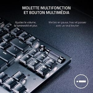 <span class=keywords><strong>Clavier</strong></span> de jeu sans fil <span class=keywords><strong>Razer</strong></span> DeathStalker V2 Pro TKL avec interrupteurs optiques à profil bas 100% originaux - Product Image 6