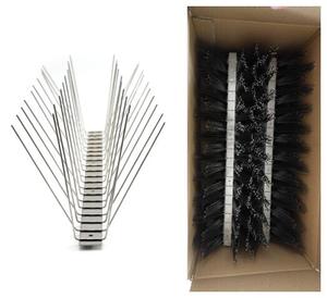 Pointes <span class=keywords><strong>anti</strong></span>-oiseaux écologiques en acier inoxydable massif avec broches et base <span class=keywords><strong>anti</strong></span>-pigeons - Product Image 5