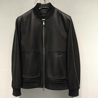 Veste Bomber en Cuir Véritable Noir pour Homme, Style Hiver, Logo Frontal, Vêtement d'extérieur Décontracté, Doux et Tricoté, en Peau de Mouton, Commande en Gros