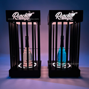 OEM logotipo personalizado champán vino glorificador VIP servicio soporte de exhibición <span class=keywords><strong>LED</strong></span> iluminar jaula botella presentador para club nocturno salón - Product Image 4