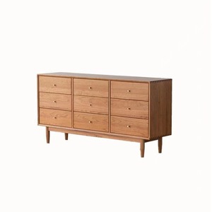 Nordic Solid Wood Nine Drawer <b>Chest</b> Bedroom Modern Japanese Style <b>Storage</b> Cabinet Living Room Entryway Dresser - Product Image 5