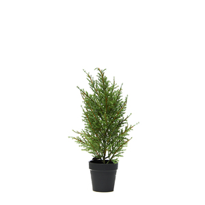 Plantes artificielles en pot de pin et cyprès, faux arbres en plastique blancs, grands pots pour la décoration de Noël <span class=keywords><strong>à</strong></span> la maison et au bureau - Product Image 3