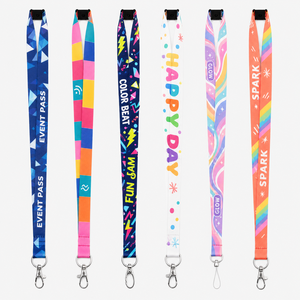 Lanière personnalisée en polyester pour séminaire d'entreprise, impression sérigraphique, porte-badge avec logo pour les cartes d'identité du personnel et les passe-visiteurs - Product Image 1