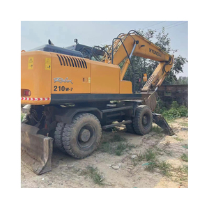 Excavadora de Ruedas Usada de Alta Calidad, Original de Corea del Sur, Hyundai 210W-7, Máquina de Movimiento de Tierras de Segunda Mano en Venta con Certificación CE - Product Image 1