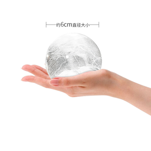 Bandeja de cubitos de hielo de silicona reutilizable de 6cm <span class=keywords><strong>Besafe</strong></span>, molde para Hacer bolas de hielo redondas circulares esféricas grandes para whisky, herramientas para hacer helados - Product Image 6