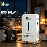 Station d'énergie solaire tout-en-un empilable LiFePO4 6200W 10kWh à onde sinusoïdale pure pour la maison, la sauvegarde et l'autoconsommation hors réseau (CAN)