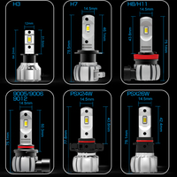 Ampoules LED antibrouillard Gview GA pour automobile, feux stroboscopiques, ampoules antibrouillard pour voiture 9005 Hb3 9006 Hb4, feux LED pour voiture