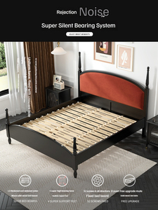 Simple Modern Solid Wood Double <strong>Bed</strong> <strong>Queen</strong> Size <strong>Bed</strong> Solid Wood Color Optional <strong>Bed</strong> <strong>Frame</strong>