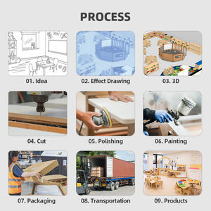 <span class=keywords><strong>Fasciatoio</strong></span> in Legno Montessori Xiair con Spazio di Archiviazione <span class=keywords><strong>per</strong></span> Asilo, Superfici di Facile Manutenzione e Design Sicuro - Product Image 5