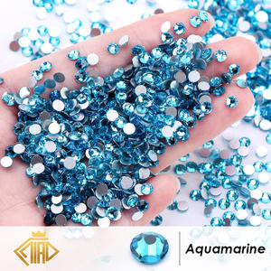 Qiao พลอยเทียมกระจกนีออนสีเขียวกุหลาบชมพูแบบหรูหราสำหรับตกแต่งเล็บเป็น SS6-SS30แบบหรูหราอุปกรณ์ตกแต่งเสื้อผ้าเครื่องประดับ - Product Image 2