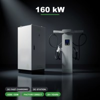 Stasiun Pengisian Daya Cepat DC untuk Kendaraan Listrik 160kW Tiga Fasa Input AC380V Model XZD160-3 OEM ODM