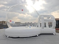 Nouvelle tente bulle gonflable transparente en PVC de la marque QY 4+2m
