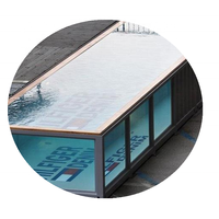 Piscines Stockage Expédition de Natation Haut Cube Plastique Natation Préfabriqué Insert dans un Conteneur de Luxe Piscine à Vendre