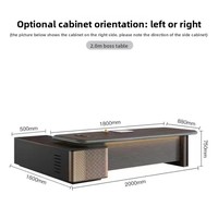 Muebles de Oficina Modernos de Lujo, Mesa para Jefe, Escritorio para Director Ejecutivo, Escritorio de Oficina, Mesa de Oficina