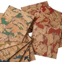 Panel Dinding Mosaik Kulit Gabus Alami FSC 4mm Perekat Sendiri NRC0.3 Akustik 5 Warna Kustom OEM Pabrik Langsung MUSEN MS UV