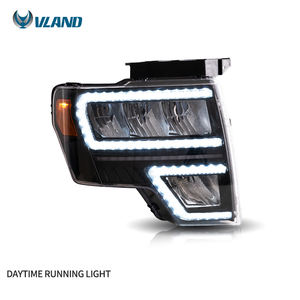 VLAND ไฟหน้า LED แบบเต็มหน้า,ไฟ XL STX <span class=keywords><strong>XLT</strong></span> FX2 FX4 SVT Raptor Lariat Platinum <span class=keywords><strong>2009</strong></span>-2014สำหรับ <span class=keywords><strong>Ford</strong></span> F150 - Product Image 5