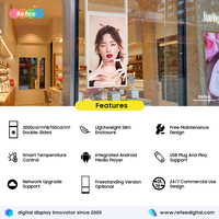 Écran tactile 4K haute luminosité IP65, affichage numérique LCD Android suspendu, animation pour ascenseur, publicité en magasin de détail