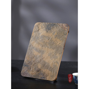 Purple Bamboo Rock <b>Tea</b> <b>Tray</b> Natural Cliff Stone Handmade Dry Brewing <b>Tray</b> Residential Use - Product Image 1