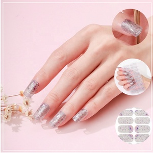 Rạng ngời Diva 3D nhựa long lanh Gel Dải móng tay thấp moq giá rẻ Nail Art kết thúc tốt đẹp Pop ngón tay trang trí Sticker móng tay nhà thiết kế - Product Image 3