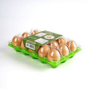 Wholesale Disposable Organizator Egg Cartons Recycle PET Clear&Color <b>Plastic</b> Egg <b>Trays</b> Packaging for 6 8 10 12 15 20 25 30 Eggs - Product Image 1