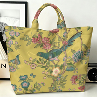 Sac fourre-tout en PVC Chinoiserie Garden, imperméable, transparent, effet gelée, sac de plage, pochette fourre-tout, sacs à main à nœud, sac de rangement