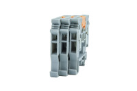 UDK4-MTK Bornier à vis de déconnexion rapide 300V 16A PA Nylon Laiton nickelé Certifié ROHS/CE Connexion à ressort 4 pôles