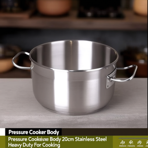 Corpo Pentola a Pressione 20cm in Acciaio Inossidabile Resistente per Cucinare - Product Image 3