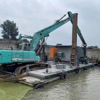 Plateforme de travail modulaire autoportante flottante pour le forage en eau et les projets de fondations