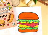 Livres de coloriage d'activités de dessin de bande dessinée personnalisés de haute qualité 21*21CM 40 feuilles reliées par colle pour enfants et étudiants