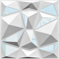 Nouveau design 2026 – Panneaux muraux 3D en PVC gaufré effet diamant, étanches et modernes, 500x500mm et 300x300mm, pour revêtements muraux en plastique