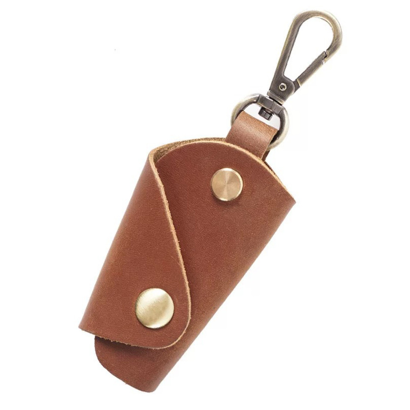 Detachable PU Leather Car Key Bag - Light Keychain Protection Storage Case - MINGTAI MT110089