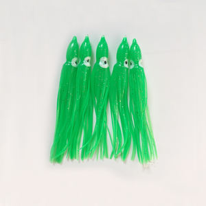 Faldas de calamar de pesca suave, 12cm, <span class=keywords><strong>octupus</strong></span>, arrastre, Señuelos de Pesca - Product Image 4