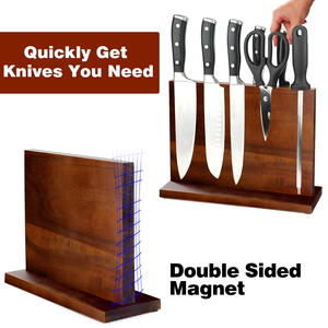 Support magnétique multifonctionnel pour couteaux de cuisine avec rangement intégré - Product Image 4