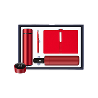 Journal intime personnalisé de luxe bouteille en cuir carnet de notes journal pour cadeau vente de gros promotionnel affaires stylo thermos flacon carnet de notes coffret cadeau