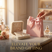Sac cadeau de luxe en carton recyclé rose écologique avec logo personnalisé, ruban et nœud pour emballage de chaussettes de mariage, estampage à chaud
