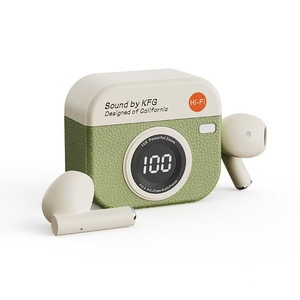 Hot Bán Q86 <span class=keywords><strong>Retro</strong></span> Máy Ảnh Phong Cách <span class=keywords><strong>Bluetooth</strong></span> Tai Nghe Tai Nghe Không Dây Với Màn Hình Hiển Thị Tuổi thọ Pin Dài Original Q Loạt - Product Image 4