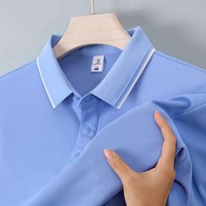 ออกแบบเสื้อแบรนด์วินเทจของคุณเอง เสื้อเชิ้ตแขนสั้นผู้ชาย ผ้าโพลีเอสเตอร์ 100% ถักทอเนื้อแน่น แห้งเร็ว สำหรับกอล์ฟ - Product Image 1