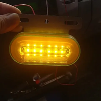 Nuevas Luces Laterales LED de Advertencia de Emergencia de Alta Calidad, 12V-24V, Impermeables, ABS+LED, Blanco/Amarillo, Doble Color, para Camiones, Modificación/Actualización