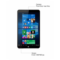 Tablette PC 8 pouces windows 10 de X5 Z8350 Quad-Core 4 go Ram 64 go Rom windows s tablette pc 8 pouces