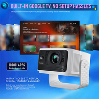 Projecteur Intelligent Topleo 8K Android TV 14, Projecteur Cinéma Hy350 Max Portable 4K Mini, Vidéo 8K 1080p, Projecteur de Cinéma Maison